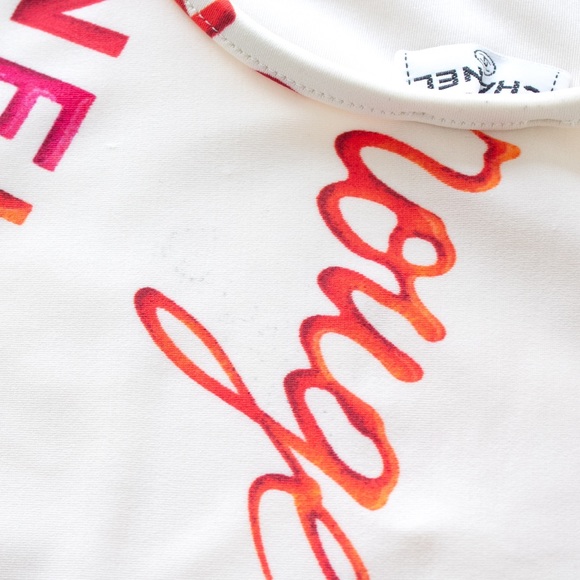 Rare Chanel Vintage 1996 White Rouge 96P Swimsuit - Picture 10 of 13